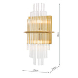 Dar Lukas Wall Light Brushed Antique Gold –  from Amos Lighting + Home