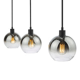 Dar Lycia 3 Light Bar Pendant Matt Black Ombre Smoked Glass –  from Amos Lighting + Home