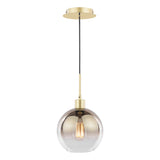 Dar Lycia Pendant Polished Gold and Gold Ombre Glass –  from Amos Lighting + Home