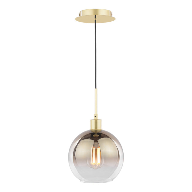 Dar Lycia Pendant Polished Gold and Gold Ombre Glass –  from Amos Lighting + Home