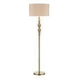 Dar Madrid Floor Lamp Antique Brass With Shade –  from Amos Lighting + Home