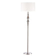 Dar Madrid Floor Lamp Satin Chrome With Shade –  from Amos Lighting + Home