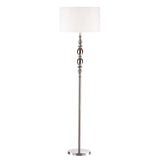 Dar Madrid Floor Lamp Satin Chrome With Shade –  from Amos Lighting + Home