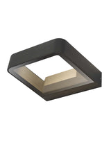 Dar Malone Square Outdoor Wall Light Dark Grey Glass IP65 LED –  from Amos Lighting + Home