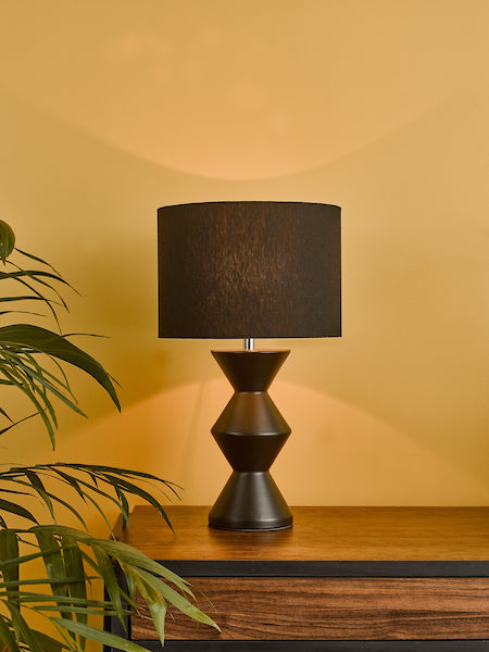 Dar Max Table Lamp with Black Lamp Shade –  from Amos Lighting + Home