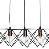 Dar Midi 5 Light Bar Black and Copper –  from Amos Lighting + Home