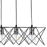 Dar Midi 5 Light Bar Pendant Black and Polished Chrome –  from Amos Lighting + Home