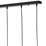 Dar Midi 5 Light Bar Pendant Black and Polished Chrome –  from Amos Lighting + Home