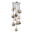 Dar Mikara 12 Light Cluster Pendant Planet Glass 1.5m –  from Amos Lighting + Home