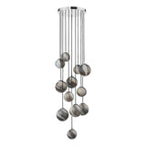 Dar Mikara 12 Light Cluster Pendant Planet Glass 2.5m –  from Amos Lighting + Home