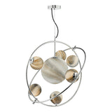 Dar Mikara 7 Light Pendant Chandelier Planet Glass –  from Amos Lighting + Home