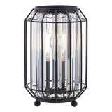 Dar Naeva Table Lamp Matt Black and Crystal –  from Amos Lighting + Home