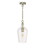 Dar Nida Pendant Antique Brass Glass –  from Amos Lighting + Home