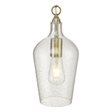 Dar Nida Pendant Antique Brass Glass –  from Amos Lighting + Home