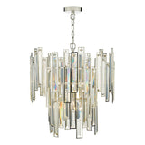 Dar Odile 6 Light Pendant Chandelier Champagne Crystal –  from Amos Lighting + Home