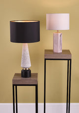 Dar Onora Table Lamp Terazzo with Black Shade –  from Amos Lighting + Home