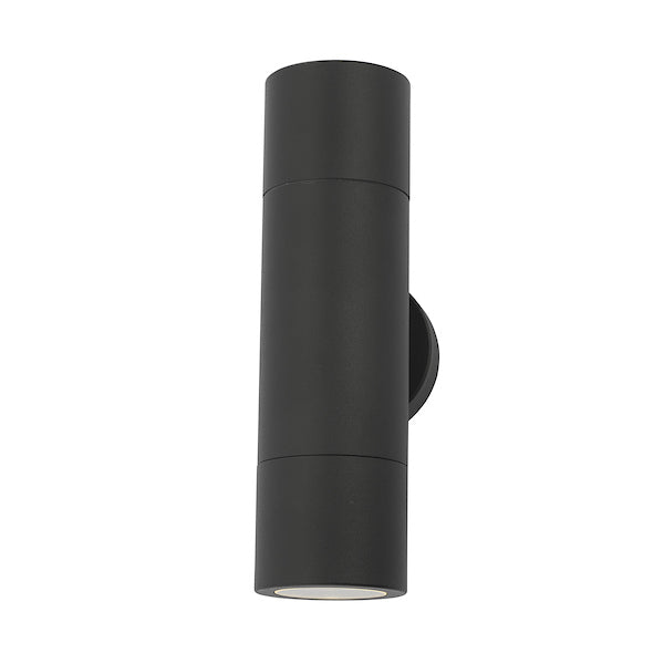 Dar Ortega Black up/down Outdoor Wall Light IP65 –  from Amos Lighting + Home