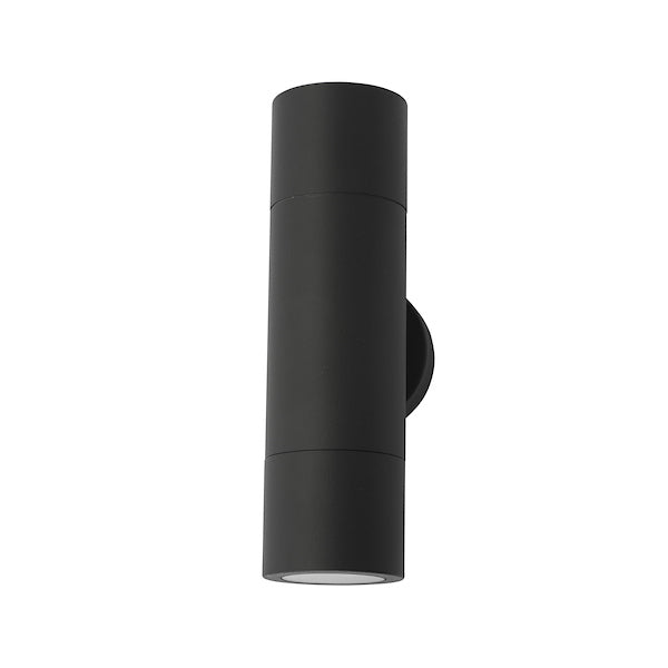 Dar Ortega Black up/down Outdoor Wall Light IP65 –  from Amos Lighting + Home