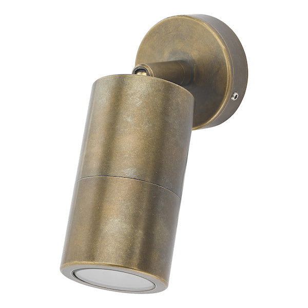 Dar Ortega Brass Adjustable Outdoor Light IP65 –  from Amos Lighting + Home