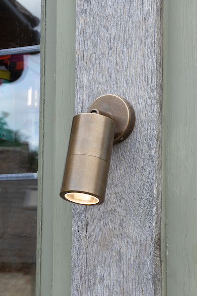 Dar Ortega Brass Adjustable Outdoor Light IP65 –  from Amos Lighting + Home