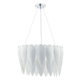 Dar Phillipa Pendant Chandelier White Ceramic –  from Amos Lighting + Home