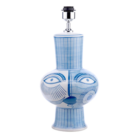 Dar Picasso Large Ceramic Table Lamp Blue & White Face Print Base Only –  from Amos Lighting + Home