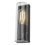 Dar Quenby Outdoor Wall Light Matt Grey Acrylic IP65 –  from Amos Lighting + Home