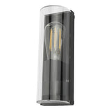 Dar Quenby Outdoor Wall Light Matt Grey Acrylic IP65 –  from Amos Lighting + Home