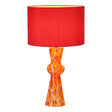 Dar Rheneas Table Lamp Red Glass With Shade –  from Amos Lighting + Home