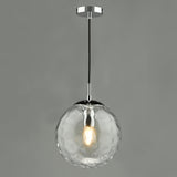 Dar Ripple Pendant Polished Chrome & Clear Glass –  from Amos Lighting + Home