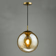 Dar Ripple Single Pendant Bronze and Champagne Glass –  from Amos Lighting + Home