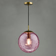 Dar Ripple Single Pendant Bronze and Pink Glass –  from Amos Lighting + Home