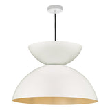 Dar Riya Japandi Style Pendant Matt White –  from Amos Lighting + Home