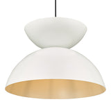 Dar Riya Japandi Style Pendant Matt White –  from Amos Lighting + Home