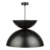 Dar Riya Japandi Style Pendant Satin Black –  from Amos Lighting + Home