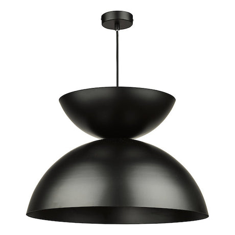 Dar Riya Japandi Style Pendant Satin Black –  from Amos Lighting + Home