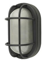 Dar Salcombe Outdoor Wall Light Oval Matt Black IP44 –  from Amos Lighting + Home