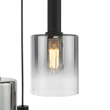 Dar Savannah 3 Light Cluster Pendant Matt Black and Smoked Glass –  from Amos Lighting + Home