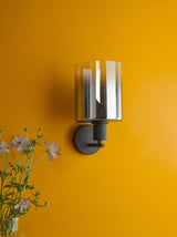 Dar Savannah Wall Light Matt Black and Smoked Glass –  from Amos Lighting + Home