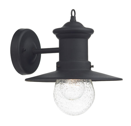 Dar Sedgewick Outdoor Wall Light Black Glass IP44 –  from Amos Lighting + Home