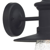 Dar Sedgewick Outdoor Wall Light Black Glass IP44 –  from Amos Lighting + Home