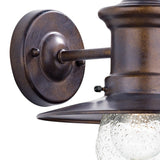 Dar Sedgewick Outdoor Wall Light Bronze Glass IP44 –  from Amos Lighting + Home