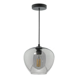 Dar Shilah Pendant Matt Black and Smoked Glass –  from Amos Lighting + Home