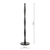 Dar Sierra Floor Lamp Black Wood with Shade –  from Amos Lighting + Home