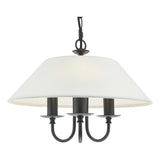 Dar Sivan 3 Light Pendant Matt Black With Shade –  from Amos Lighting + Home