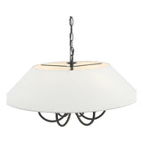 Dar Sivan 6 Light Pendant Matt Black With Shade –  from Amos Lighting + Home