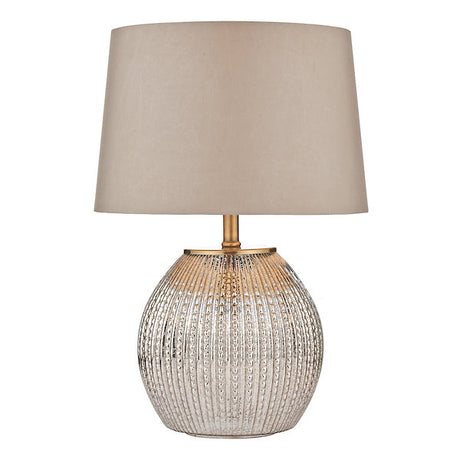 Dar Sonia Table Lamp Antique Silver with Shade –  from Amos Lighting + Home