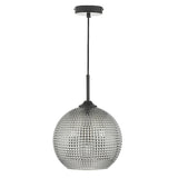 Dar Soren Pendant Black And Smoked Textured Glass –  from Amos Lighting + Home