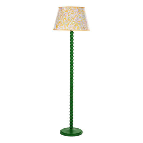 Dar Spool Floor Lamp Gloss Green Base from Amos Lighting + Home