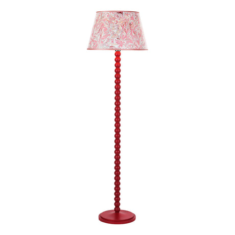 Dar Spool Floor Lamp Gloss Red Base from Amos Lighting + Home